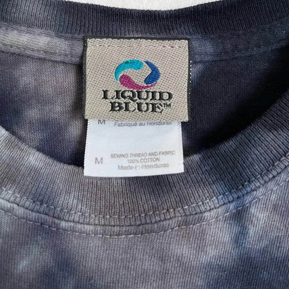 Vintage Liquid Blue Pink Floyd Tye Dye Band T-Shirt - Picture 12 of 13